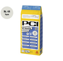 Mortier de jointoiement flexible PCI Nanofug couleur Topaze, sac de 4 kilogrammes pour toutes largeurs de joints et revêtements céramiques.