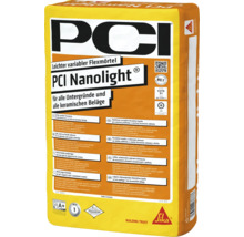 Sac de mortier flexible léger PCI Nanolight pour tous supports et carrelages en intérieur et extérieur.