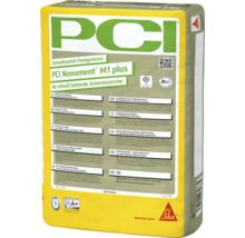 PCI Novoment M1 plus Schnellestrich-Fertigmörtel für schnell härtende Zementestriche im 25 Kilogramm Sack.
