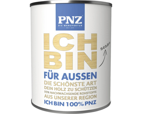 PNZ Ich bin für außen Holzschutz Farbe Sesam in der Dose