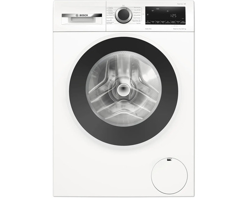 Lave-linge séchant Bosch Série 4 frontal avec écran numérique pour 9 kilogrammes de lavage et 5 kilogrammes de séchage