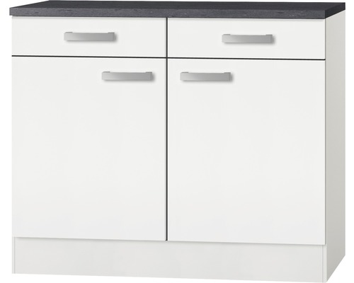 x - Schublade BxTxH Frontfarbe matt cm Korpusfarbe 60 Unterschrank und weiß Luxemburg 84,8 mit 100 weiß x Oslo214 HORNBACH Optifit Drehtür