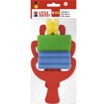 Set de rouleaux à peinture Marabu Little Artist pour enfants avec différents embouts en mousse sur carte blister