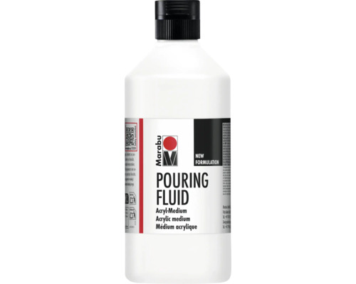 Médium acrylique Marabu Pouring Fluid dans un flacon en plastique pour la peinture acrylique