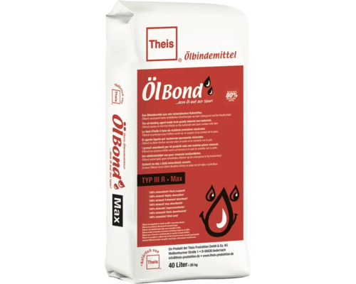 Absorbant huile Theis type III R Max 40 litres 20 kilogrammes sac pour absorber les liquides répandus