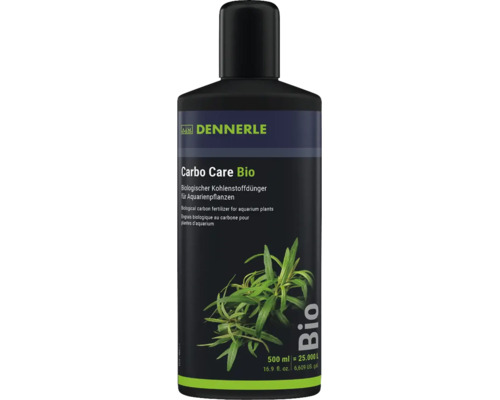 Engrais biologique au carbone Dennerle Carbo Care Bio pour plantes d'aquarium en flacon de 500 millilitres