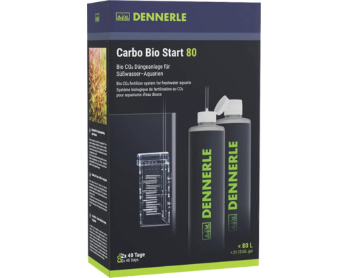 Dennerle Carbo Bio Start 80 système de fertilisation biologique au CO2 pour aquariums d eau douce jusqu à 80 litres