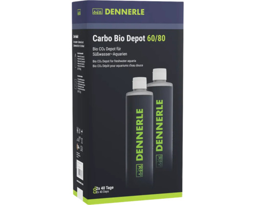 Dennerle Carbo Bio Depot 60 80 kit de recharge pour aquariums d eau douce avec deux depots de dioxyde de carbone