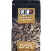 Weber Whiskey Räucherchips 0,7 Kilogramm wiederverschließbarer Beutel für ein intensives Raucharoma beim Grillen.