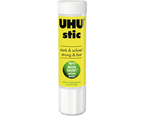 Bâton de colle UHU Stic pour un collage fort et rapide, sans solvant et à base naturelle
