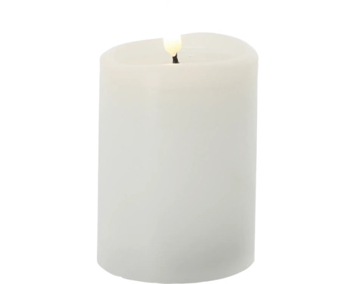 Bougie LED cylindrique avec imitation de flamme réaliste
