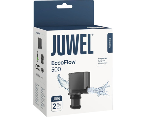 Juwel EccoFlow 500 Pumpenset für Aquarien in der Verkaufsverpackung mit zweijähriger Garantie.