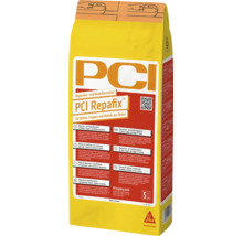 Mortier de réparation et de modelage PCI Repafix pour béton, sac de 5 kilogrammes.