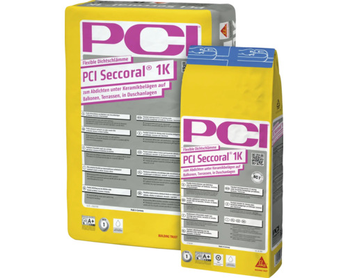 PCI Seccoral 1K flexible Dichtschlämme zum Abdichten unter Keramikbelägen auf Balkonen, Terrassen und in Duschanlagen
