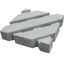Un pavé individuel en béton avec une forme géométrique spéciale pour la réalisation d allees ou de chemins.