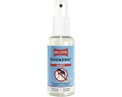 Ballistol Stichfrei Mückenschutz Spray zur Abwehr von Mücken und Zecken, 8 Stunden Wirkdauer, geeignet ab 2 Jahren