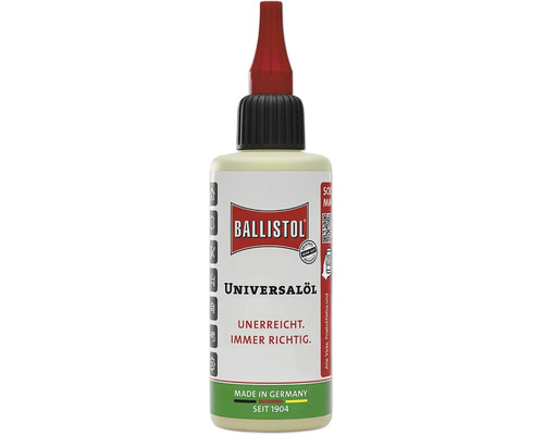 Ballistol Universalöl Pflegemittel in der Flasche mit Tropfverschluss zur Anwendung in Handwerk und Haushalt