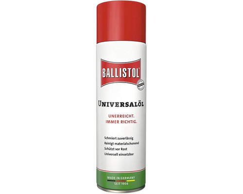 Spray huile universelle Ballistol pour la lubrification et entretien de métal bois cuir et plastique