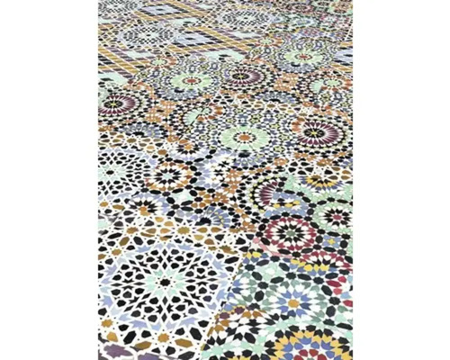 Carrelage mural au motif oriental style patchwork pour décoration intérieure
