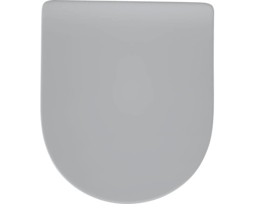 Ein einzelner WC Sitz Deckel in klassischer Form aus Kunststoff zur Montage auf einer Toilette
