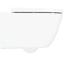 WC suspendu en céramique avec surface lisse