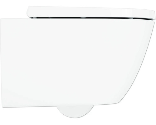 WC suspendu en céramique avec surface lisse