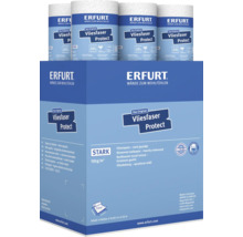 Erfurt Vliesfaser Protect Vliestapete stark geprägt, 150 Gramm pro Quadratmeter, 6 Rollen á 10,05 Meter x 0,53 Meter, PVC frei.