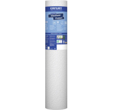 Eine Rolle Erfurt Vliesfaser Protect Vliestapete stark strukturiert, 10,05 Meter mal 0,53 Meter, kratzfest und frei von PVC.