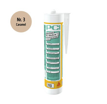 Cartouche de mastic silicone PCI Silcoferm S couleur caramel 310 millilitres pour intérieur et extérieur