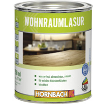 Pot de lasure pour bois d'intérieur Hornbach avec label environnemental Ange Bleu et logo Hornbach