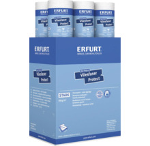 Erfurt Vliesfaser Protect Vliestapete stark geprägt, 6 Rollen pro Karton, 150 Gramm pro Quadratmeter, Maße 10,05 Meter mal 0,53 Meter.