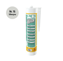 PCI Silcoferm S Silikon Dichtstoff in der Kartusche 310 Milliliter Farbe Silbergrau für innen und außen