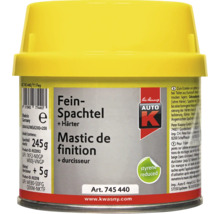 Dose Auto K Feinspachtel mit Haerter, Inhalt 245 Gramm Spachtel und 5 Gramm Haerter, fuer Reparaturen an Kunststoff und Metall.