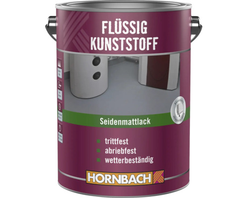 HORNBACH Flüssigkunststoff Seidenmattlack in Metalldose für trittfeste und abriebfeste Bodenbeschichtungen im Innen und Außenbereich
