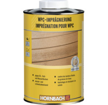WPC Imprägnierung für den Außenbereich von Hornbach zum Schutz gegen Öl, Fett und Wasserflecken sowie als wasserabweisender Schmutzschutz.
