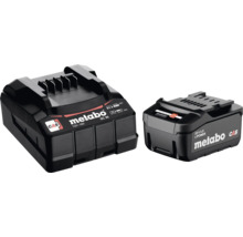 Chargeur de batterie Metabo SC 36 et bloc batterie lithium ion 18 volts 4 ampères heures pour outils électriques