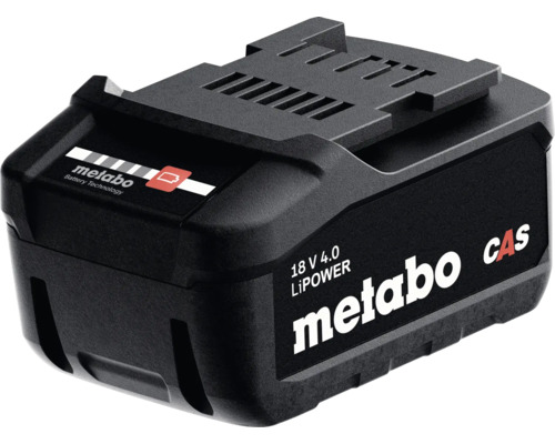 Batterie Metabo LiPower 18 Volts 4,0 Ampere heures avec technologie Cordless Alliance System