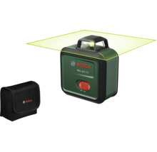 Laser lignes Bosch PLL 360-1G avec housse de protection et ligne laser projetée à 360 degrés