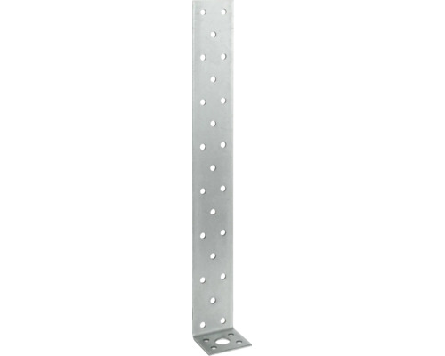 Winkelverbinder aus Stahl zur stabilen Holzverbindung im Bauwesen.