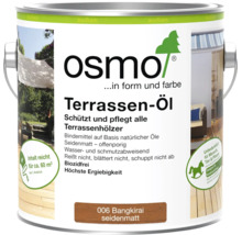 Osmo Terrassen-Öl Bangkirai seidenmatt zur Pflege und zum Schutz von Terrassenhölzern im Außenbereich, Inhalt reicht für circa 60 Quadratmeter.