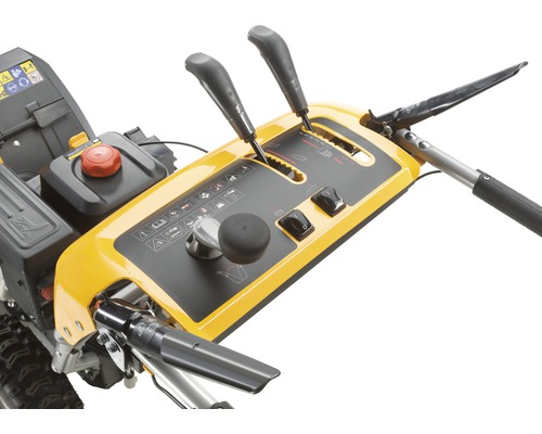 Bedienelemente einer Schneefräse