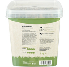 Wildvogelmix Ergänzungsfuttermittel 3 Kilogramm Eimer zur Wildvogelfütterung mit Nüssen, Saaten, Getreide und Früchten.