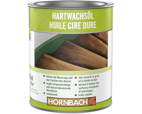 HORNBACH Hartwachsöl Dose zur Holzpflege für strapazierfähige und wasserabweisende Oberflächen.