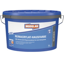 Peinture de façade en acrylique pur Modulan en seau de 5 litres pour béton et façades