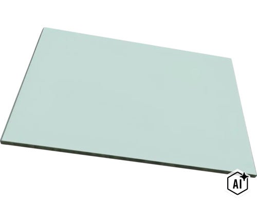 Un panneau mural rectangulaire unique ou une plaque de verre pour la conception (Image AI modified or generated)