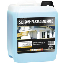 Primaire de façade silicone HORNBACH bidon de 5 litres pour apprêter les façades avant l application de peintures de façade silicone.