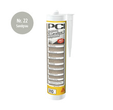 Mastic silicone PCI Carraferm pour pierres naturelles couleur gris sable cartouche 310 ml