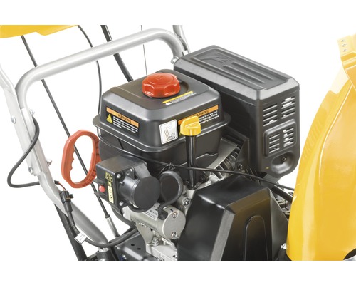 Vue détaillée du moteur d''une fraise à neige