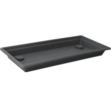 Soucoupe rectangulaire en plastique pour jardinières avec structure de fond