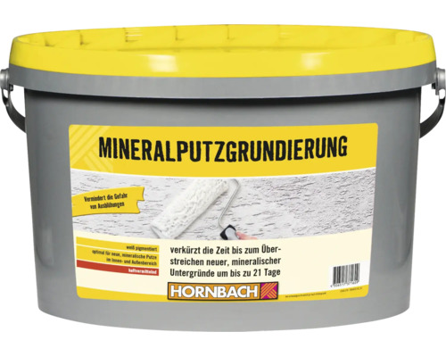 Seau de primaire pour enduit minéral pour intérieur et extérieur pour le prétraitement des supports minéraux Logo Hornbach